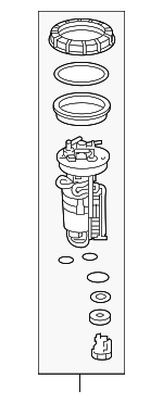 17048T7L000 - : Fuel Filter for Honda: HR-V Image