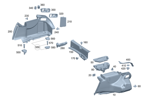 Trunk Lining for 2025 Mercedes-Benz C63 AMG S E Performance #0