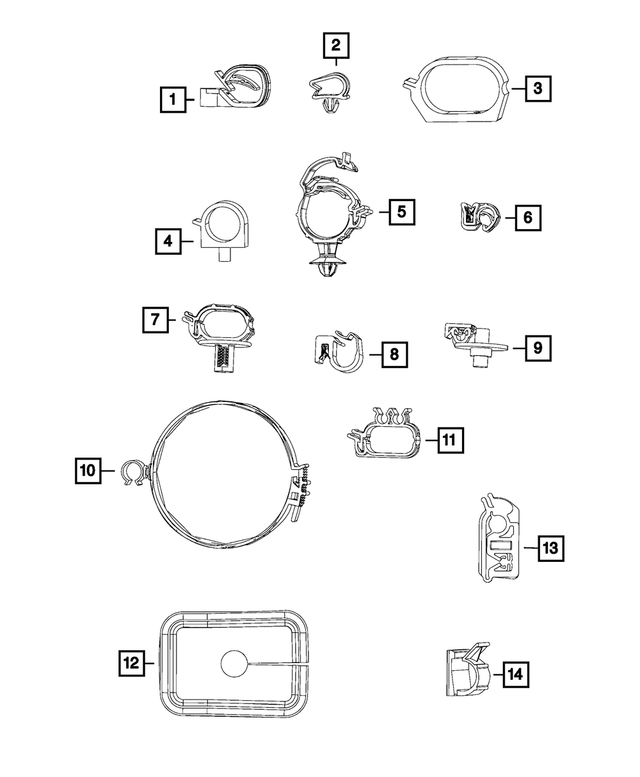 6510646AA - Electrical: Clip for Mopar Image