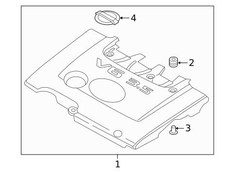 Engine Appearance Cover for 2003 Nissan Murano #0