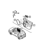5UW62U00AA - : Door Trim Panel Bezel, Right for Mopar Image