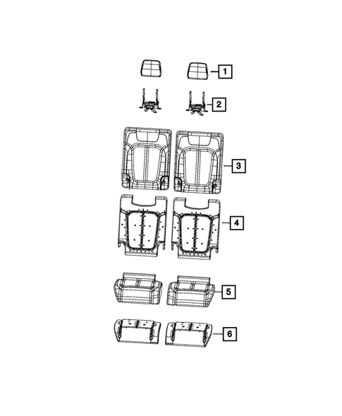 Rear Seats - Third Row for 2022 Jeep Grand Cherokee L #5