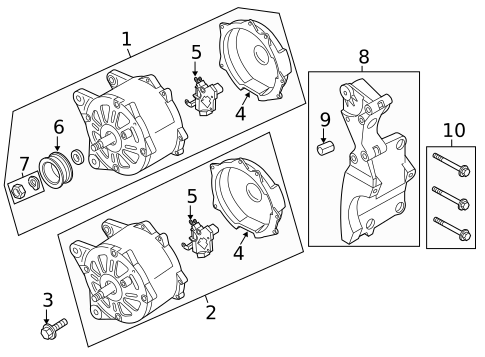Alternator for 2012 Volkswagen Golf R #0