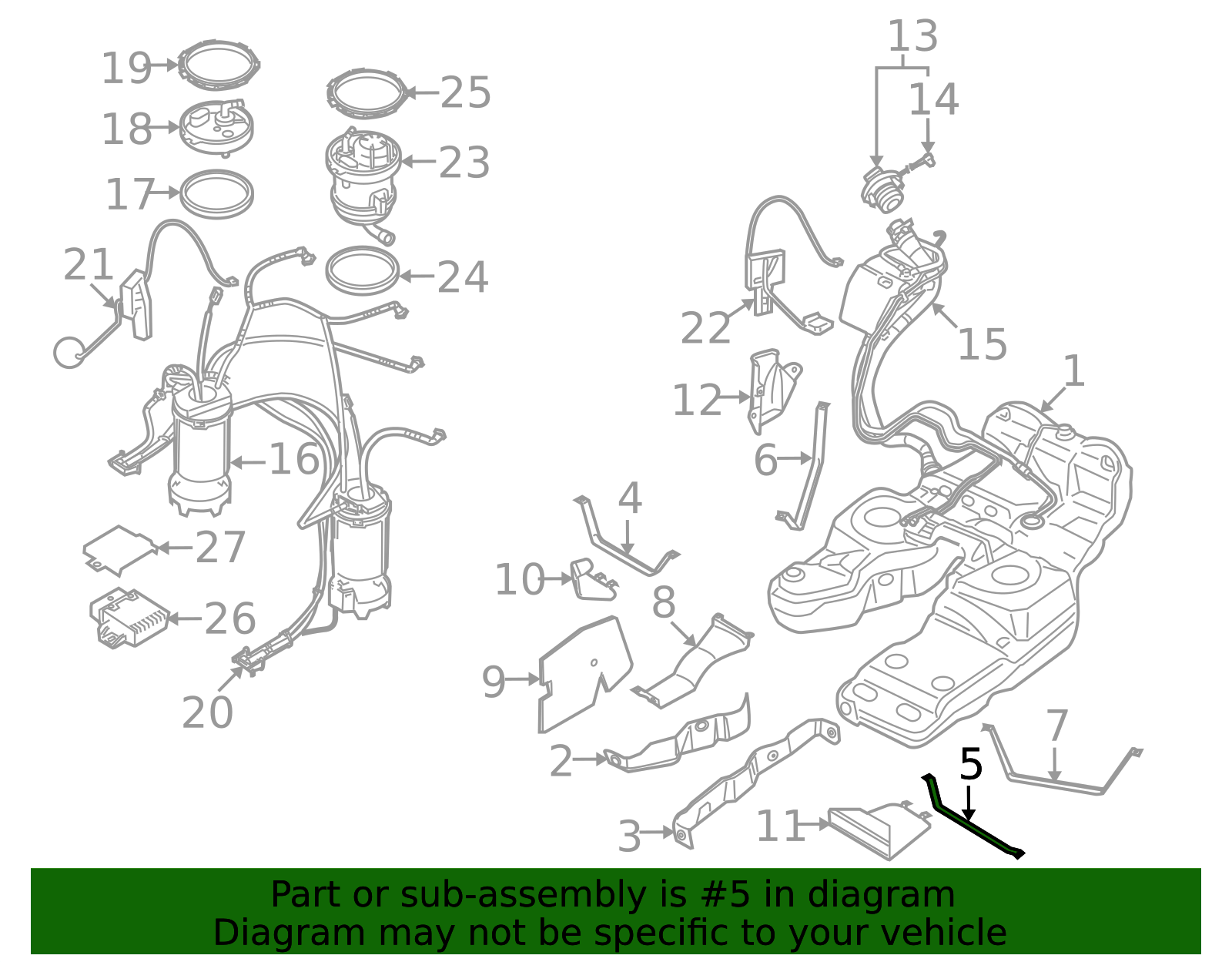 2007-2015 Audi Q7 Tank Strap 7L8-201-653-A | OEM Parts Online