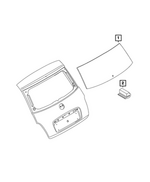 68655715AA - Glass: Liftgate Glass for Mopar Image