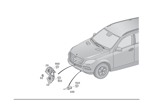 Horn and Outside Temperature Display for 2017 Mercedes-Benz GLE550e #0