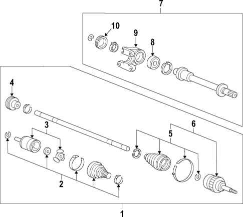 Axle Shafts & Joints for 2005 Acura TSX #0