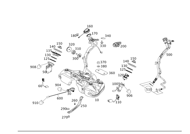 2044701394 - Fuel System: Fuel Delivery Module for Mercedes-Benz Image image