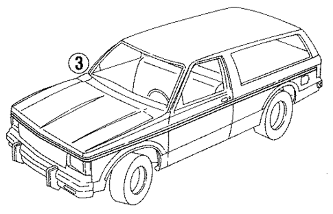 Stripe Tape for 1986 GMC Jimmy S15 #3