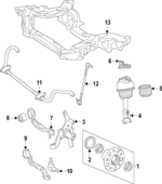 2126281000 - Suspension: Cross-member for Mercedes-Benz Image