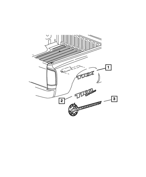 Decals, Medallions and Tape Strips for 2011 Ram 2500 #1