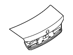 41009481034 - Body: Trunk Lid for BMW: 740e xDrive, 740i, 740i xDrive, 745e xDrive, 750i, 750i xDrive, M760i xDrive Image