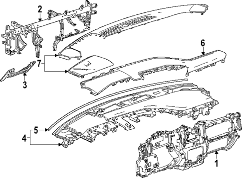 Instrument Panel for 2024 Chevrolet Silverado 2500 HD #0