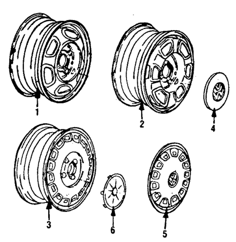 Wheels for 1986 Volkswagen Golf #0