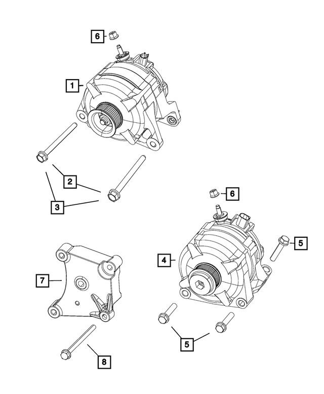 R4801769AB - Electrical: Engine Generator, Remanufactured for Mopar Image