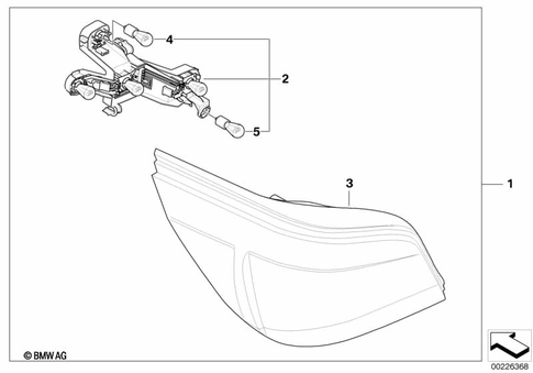 Exterior Trim Components for 2005 BMW 550i #2