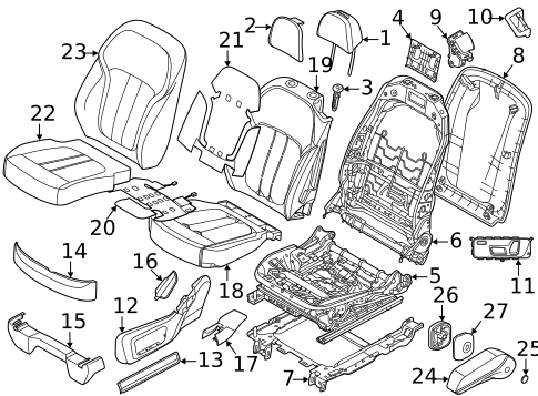 Second Row Seats for 2021 BMW X7 #0