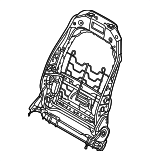 52107496837 - Body: Seat Back Frame for BMW: X7 Image