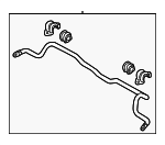 54810F2000 - Suspension: Stabilizer Bar for Hyundai: Elantra, Ioniq Image
