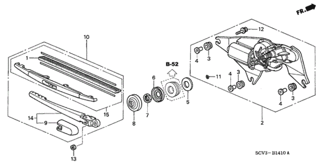 Rear Wiper for 2005 Honda Element #0