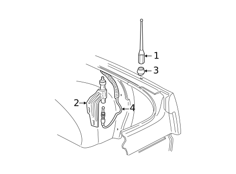 Antenna & Radio for 2004 Chevrolet Classic #0