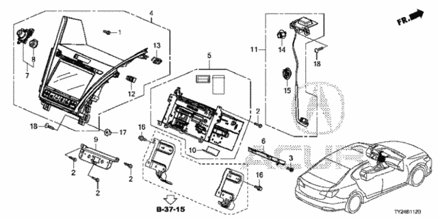 Navigation System for 2016 Acura RLX #0