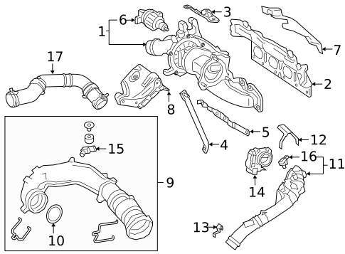 Exhaust Manifold for 2021 Mercedes-Benz A 35 AMG&reg; #0