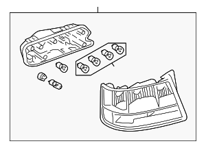 4F5945095M - : Tail Lamp Assembly for Audi Image