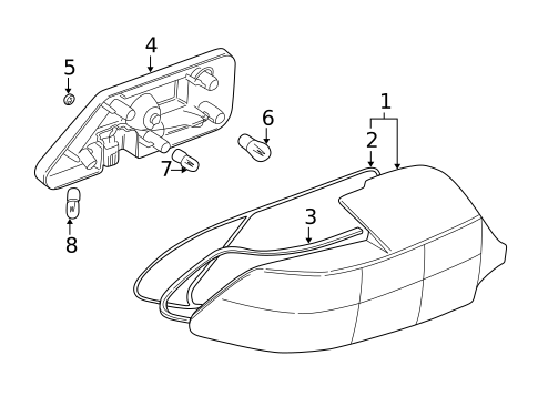 Tail Lamps for 1997 BMW Z3 #0