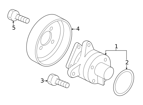 Water Pump for 2012 Mazda 3 #1