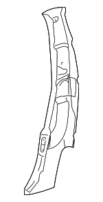 22069030409D92 - Body: Center Pillar Trim for Mercedes-Benz Image