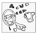 85590468 - : Steering Wheel for GMC: Sierra 2500 HD, Sierra 3500 HD Image