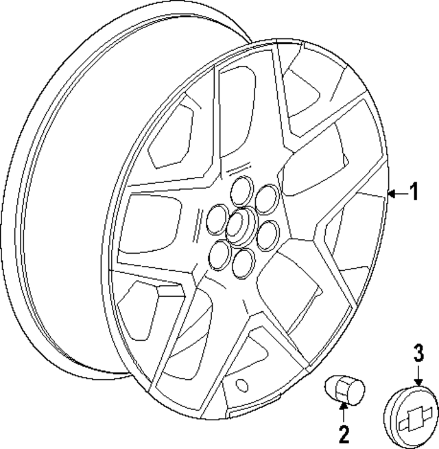 84946565 - : Part# 84946565 F Wheel for Chevrolet: Traverse Image