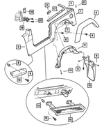 4874197AH - Body Sheet Metal Except Doors: Body Side Panel, Left for Mopar Image