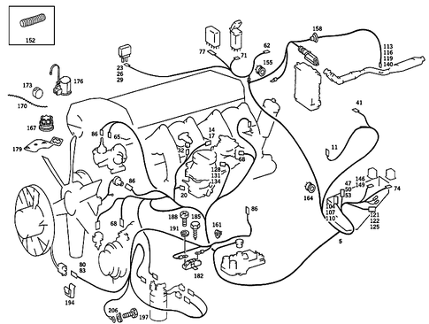 Engine Cable Harness for 1986 Mercedes-Benz 190E #0