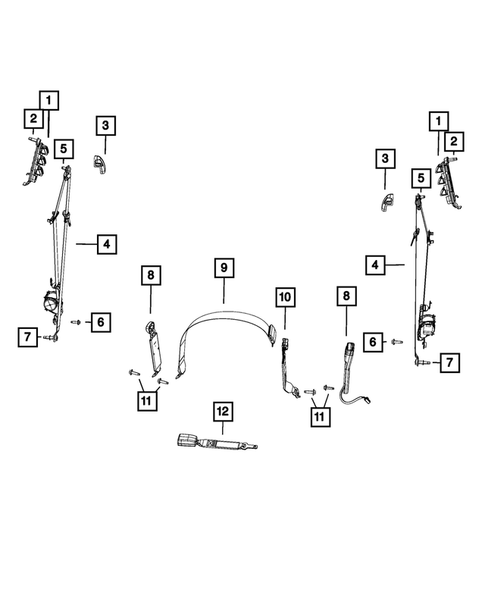 Seat Belts for 2016 Ram 3500 #1