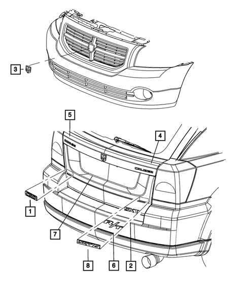 Nameplates for 2011 Dodge Caliber #0