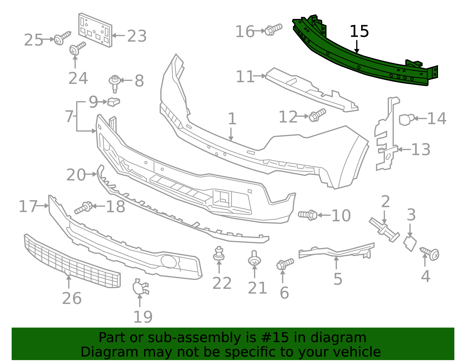 71130-TZ5-A00 - 2016-2024 Honda - Beam Front Bumper | All Discount