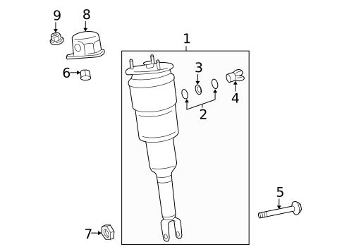 Struts & Components for 2013 Lexus LS460 #3