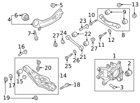 Rear Suspension for 2023 Hyundai Palisade #2