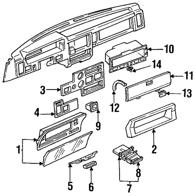 UB3964161 - : Glove Box for Mazda Image