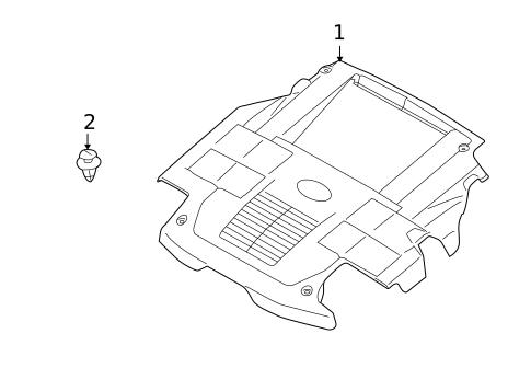 Engine Appearance Cover for 2011 Subaru Legacy #0