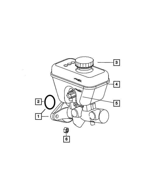 5143283AA - Service Brakes: Brake Master Cylinder Reservoir for Mopar Image