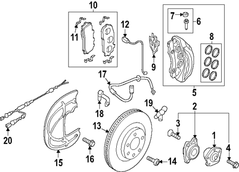 Front Brakes for 2025 Audi SQ7 #0