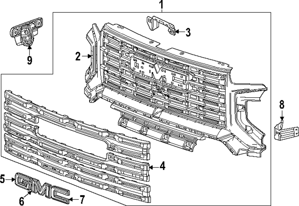 Front Grille Replacement - OEM Exterior Styling for GM | AutoNation Parts