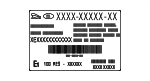 LR115900 - Body: Battery Label for Land-Rover Image