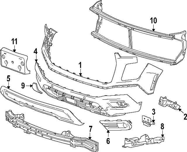 85547930 - : Fog Lamp Bezel for GMC: Yukon, Yukon XL Image