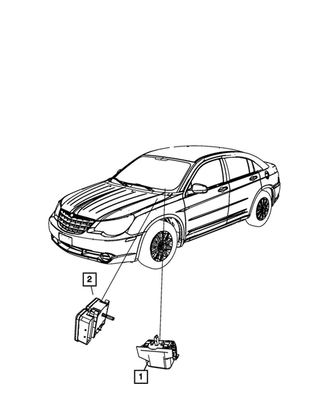 Keys, Modules and Engine Controllers for 2008 Chrysler Sebring #3