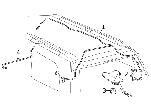 Antenna & Radio for 2017 Toyota Sequoia #0