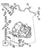 4670268 - Clutch: Clutch Tube Clip, Mounting for Mopar Image